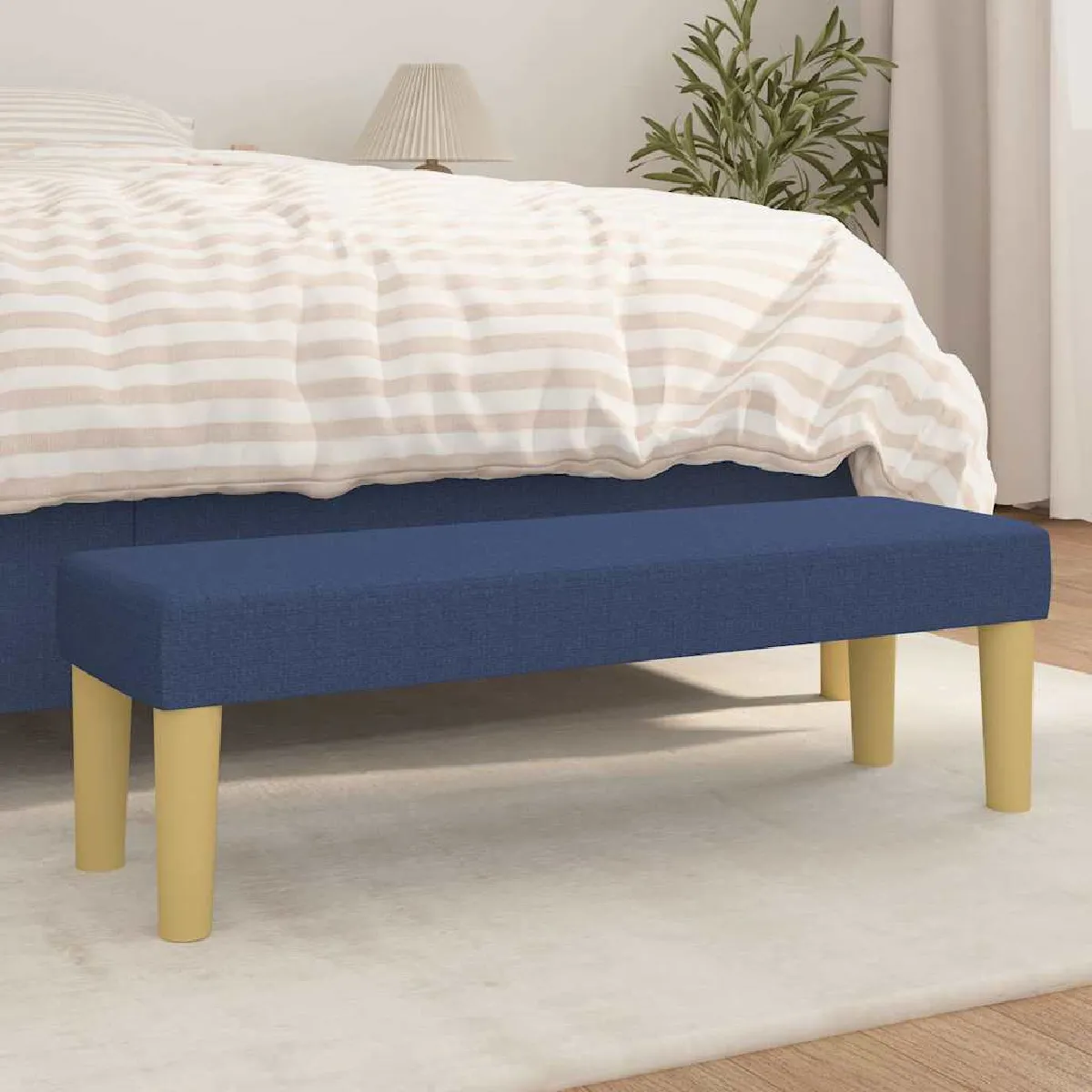 Non Communiqué Bleu Banc 100X30x30 Cm Tissu - Image 2