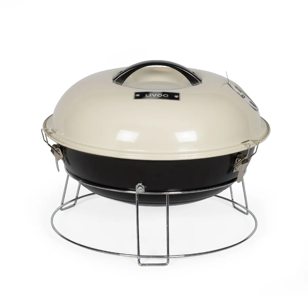 Livoo Beige Barbecue À Charbon 38Cm - Doc301