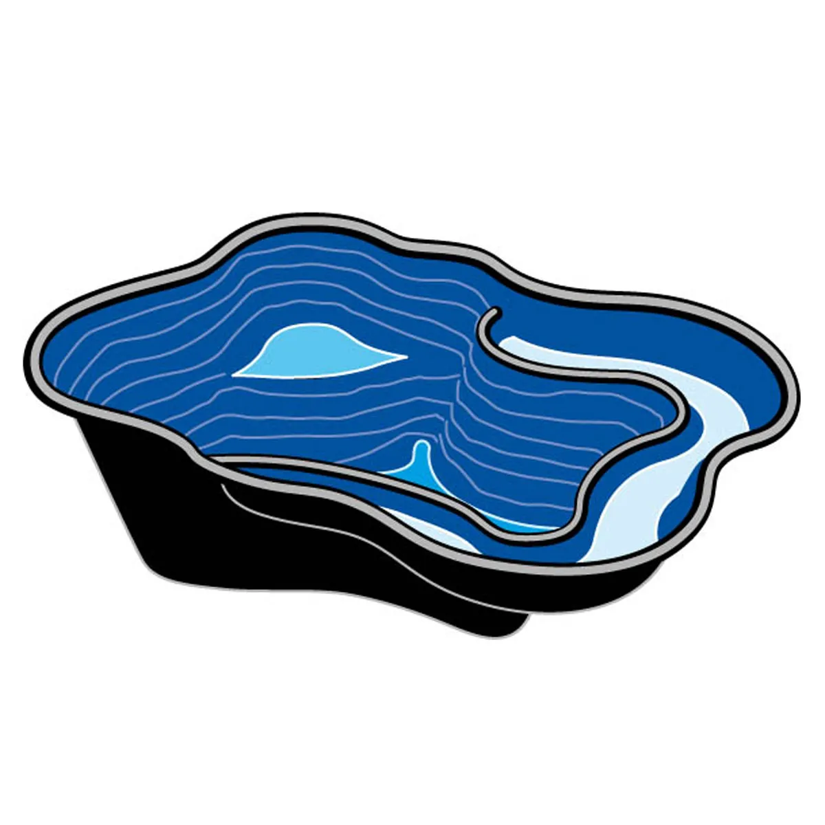 Meilleurs prix pour Bassin préformé Iris SI - 0,98 m² - 150 L