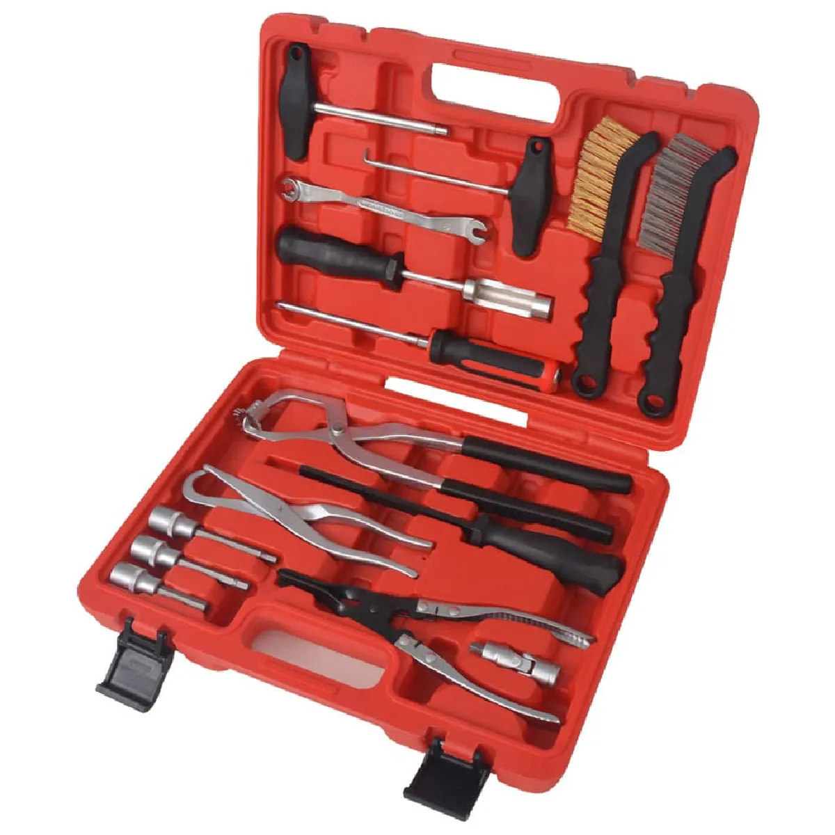 Non Communiqué Argent Ensemble D Outils D Assemblage Et D Entretien Des Freins 15 Pcs - Image 3
