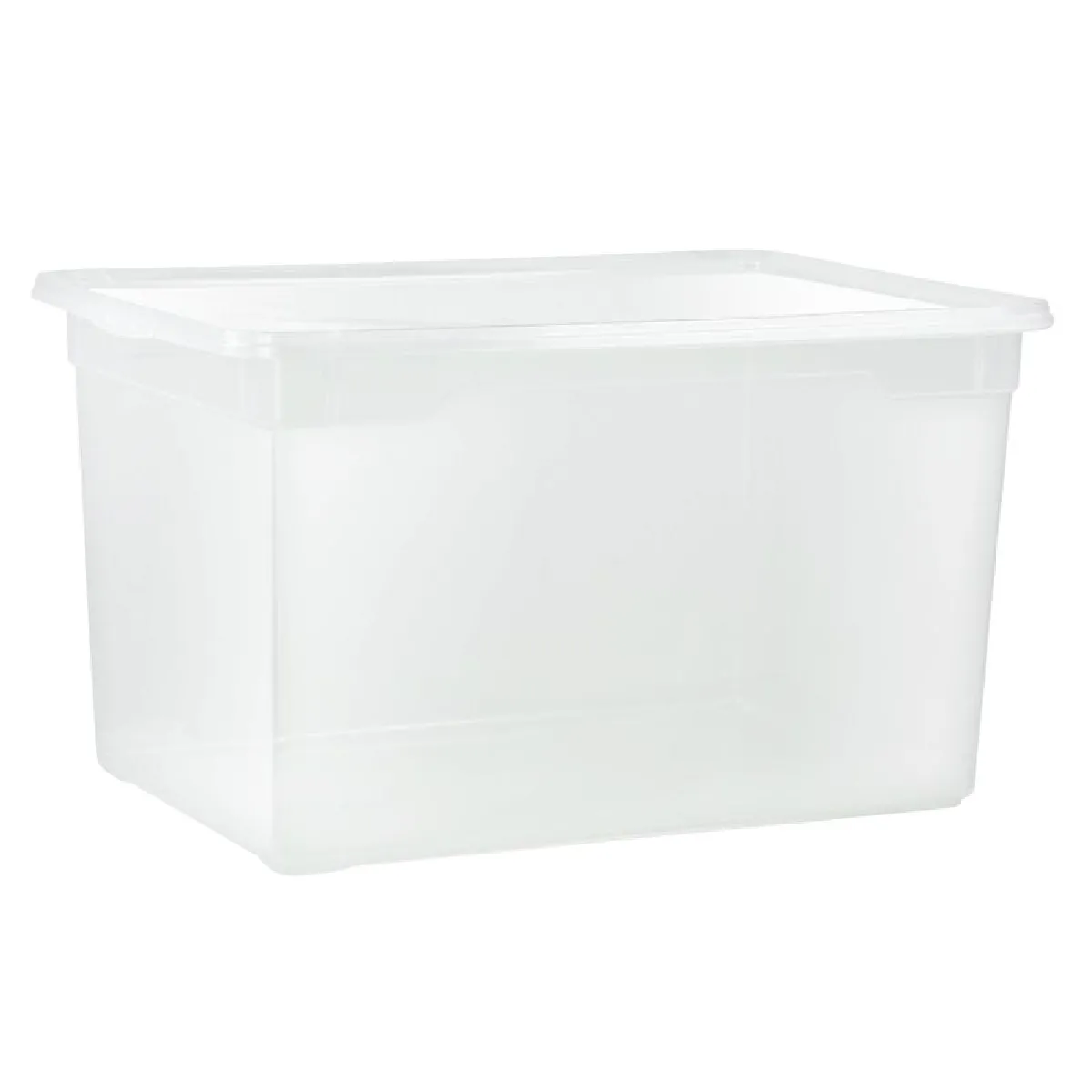 BUT FAST Boite de rangement avec couvercle - PP - 46 L - Transparent