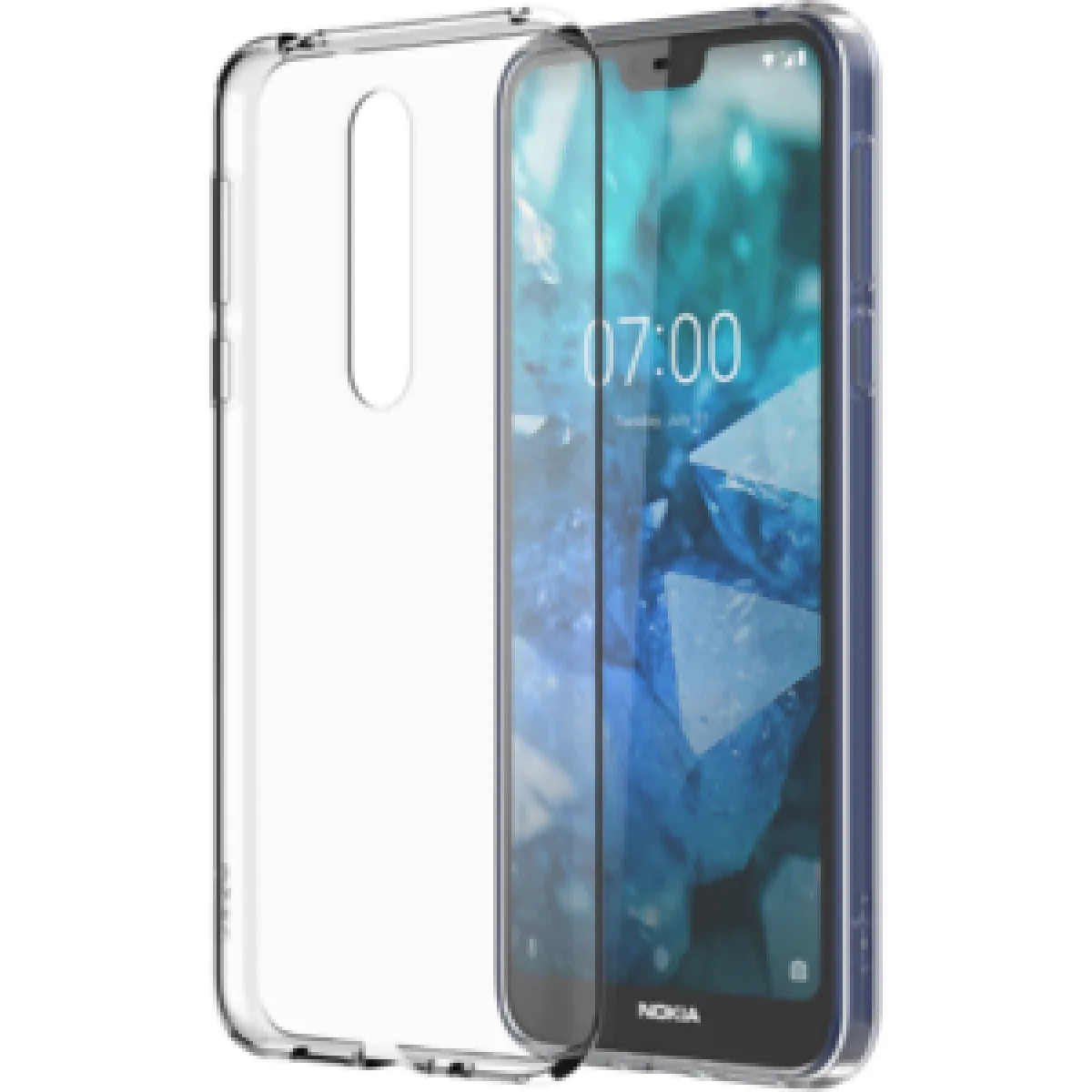 Nokia 7.1 Clear Case - vue 4
