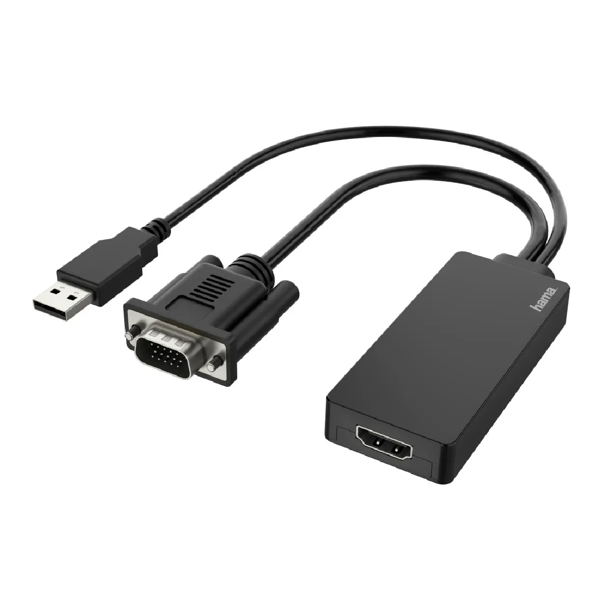 Hama Adaptateur Vga + Usb Vers Hdmi