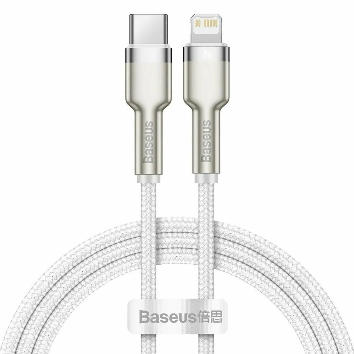 Baseus Blanc Câble Lightning Cafule - 1M