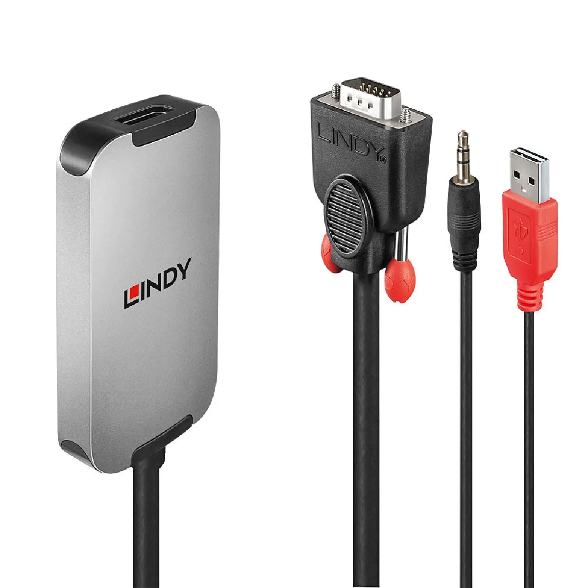 Lindy Noir/Blanc 38296 Câble Vidéo/Adaptateur