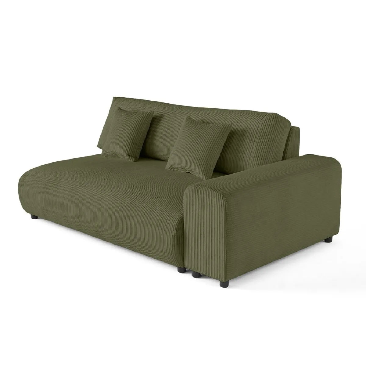 Lisa Design Vert Canapé Droit Garance 3 Places