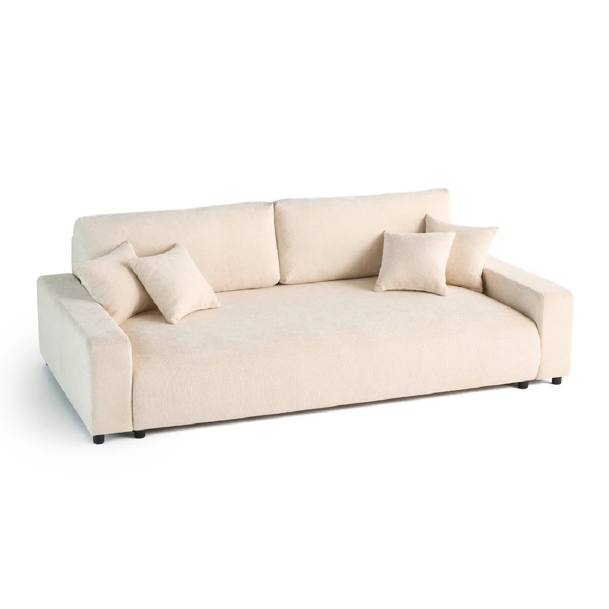 Lisa design Canapé convertible Pivoine - Beige