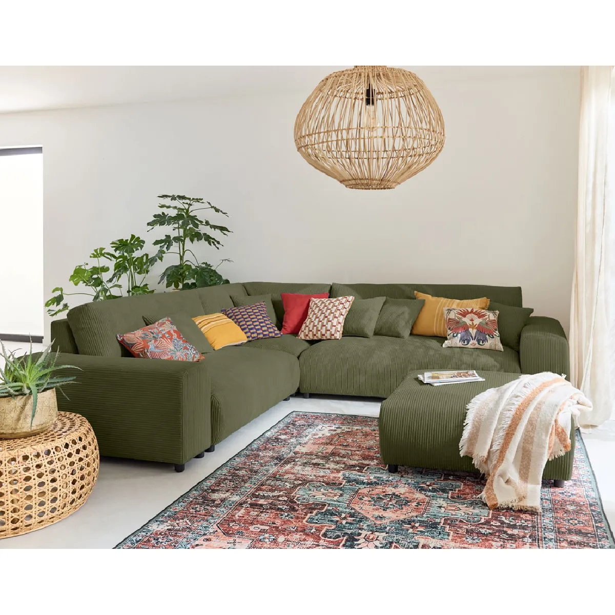 Lisa Design Vert Canapé Modulable D'angle Garance