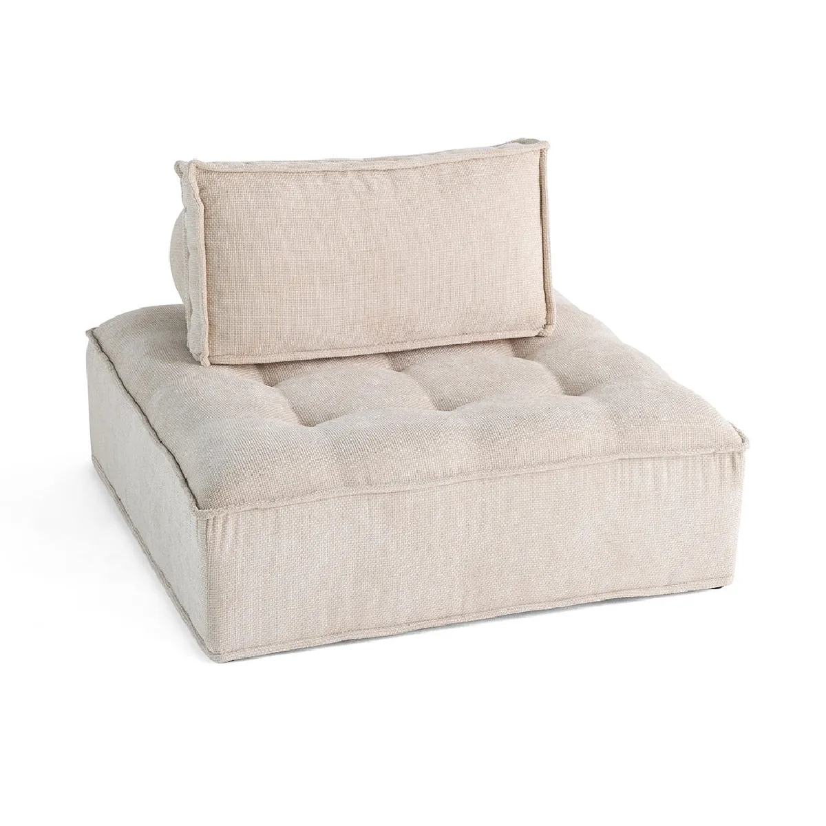 Non Communiqué Beige Marisol - Module D'assise - Velours Texturé - Image 3