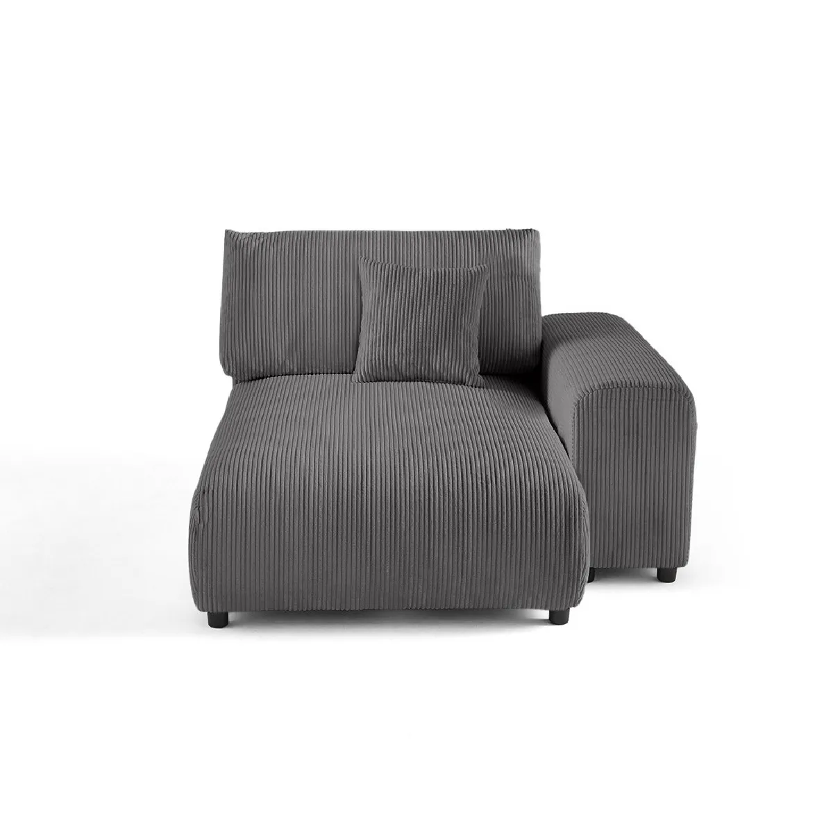 Lisa design canapé méridienne 2 pl - Gris clair Lisa design canapé méridienne 2 pl - Gris clair