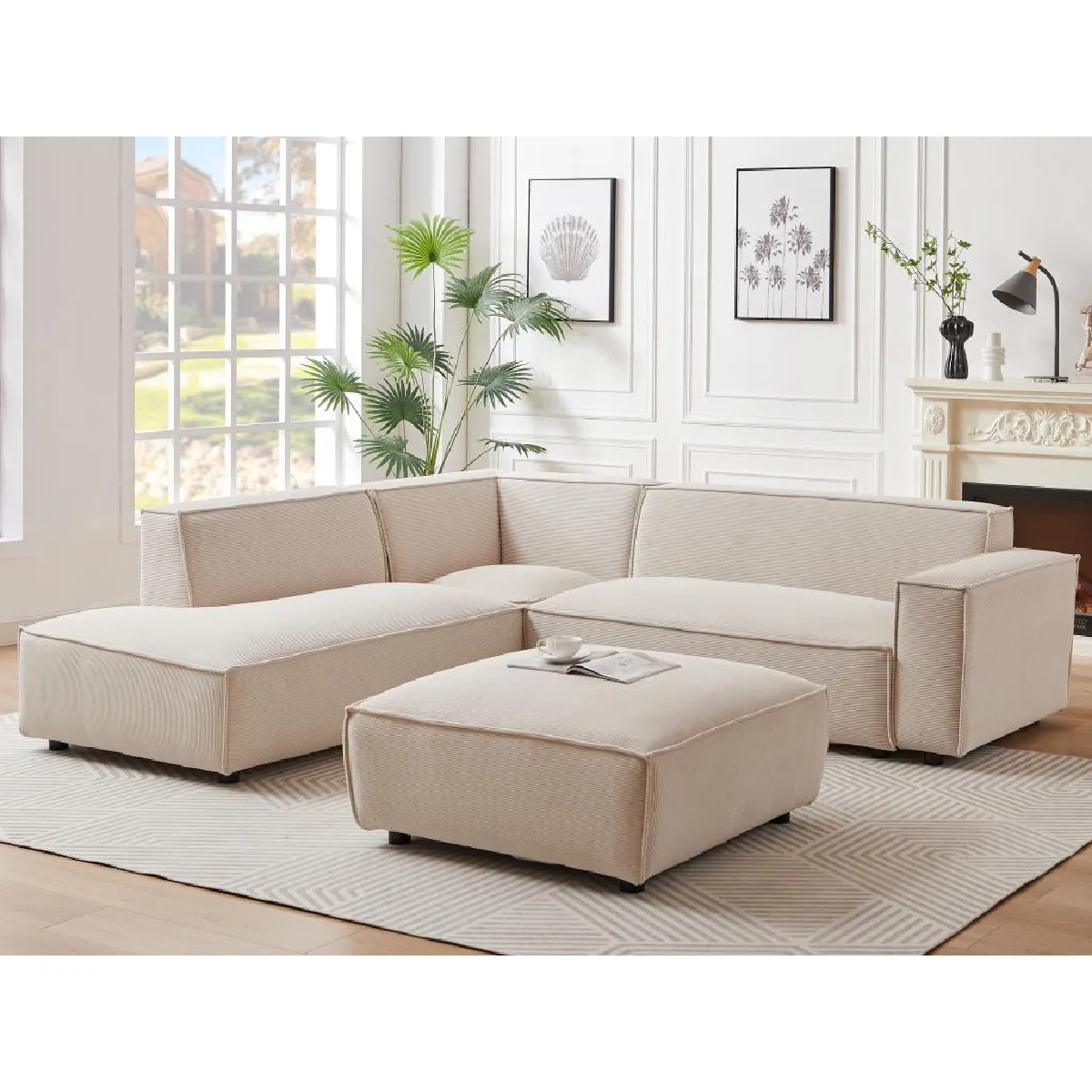 Pascal Morabito Canapé Borore - Beige Pascal Morabito Canapé Borore - Beige