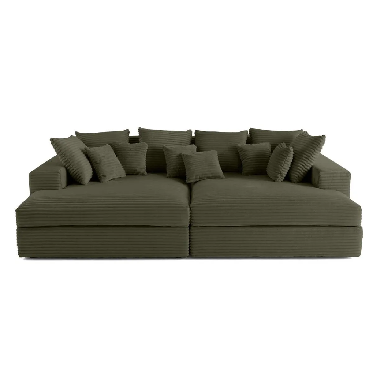 Lisa Design Vert Canapé Droit 4 Places
