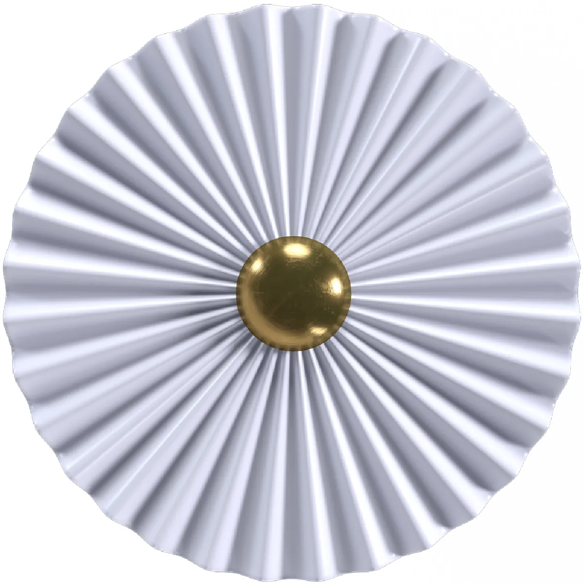 Lampe Murale Applique Fleur en Métal Blanc et Doré - 45CM Blanc Lampe Murale Applique Fleur en Métal Blanc et Doré - 45CM Blanc