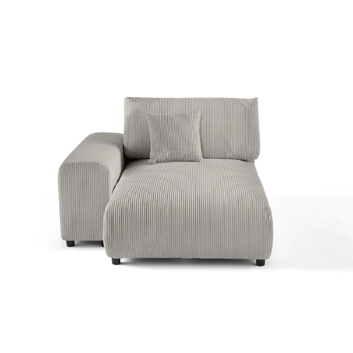 Lisa design Garance méridienne gauche - Gris clair Lisa design Garance méridienne gauche - Gris clair