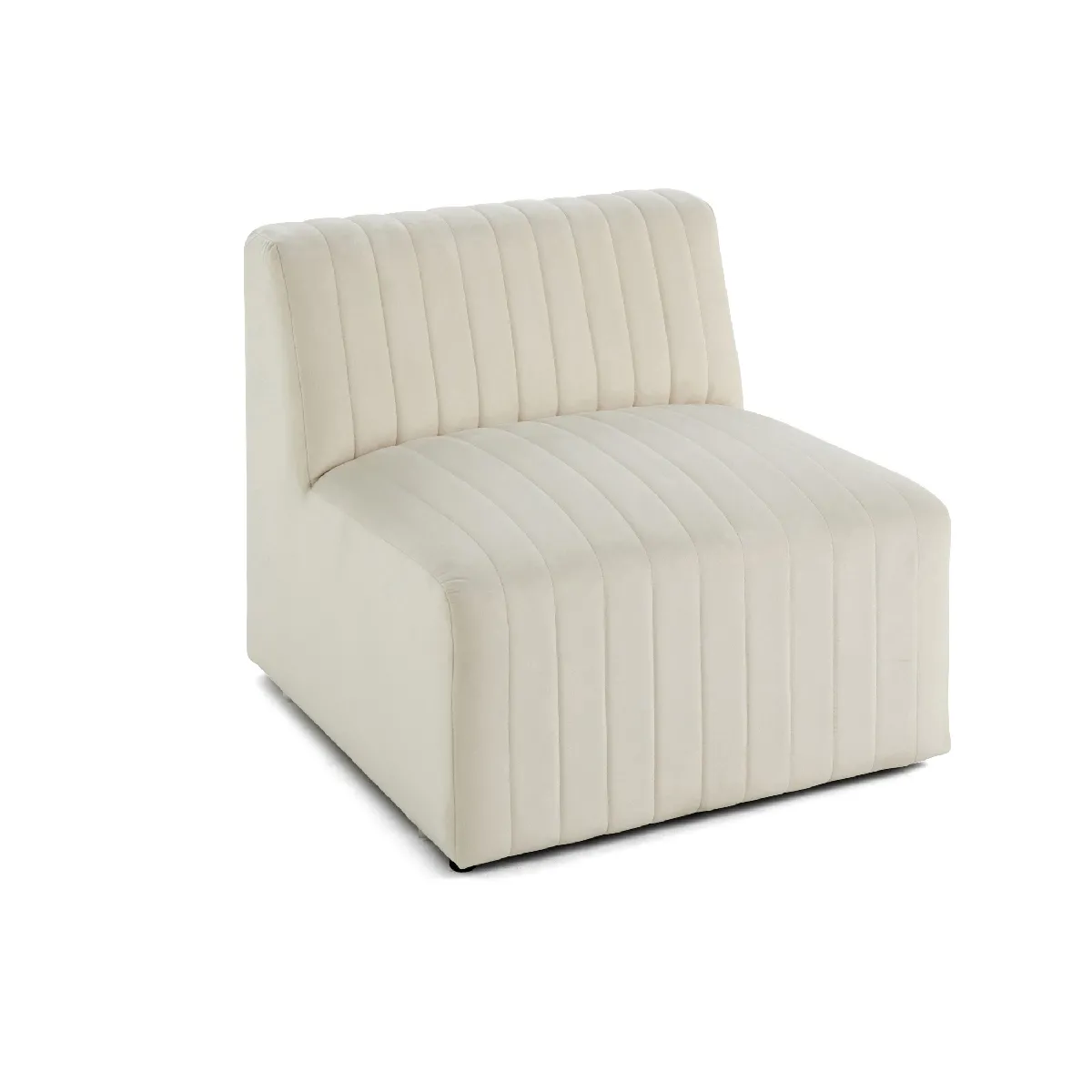 Bestmobilier Beige Nova - Module D'assise - En Velours - Image 3