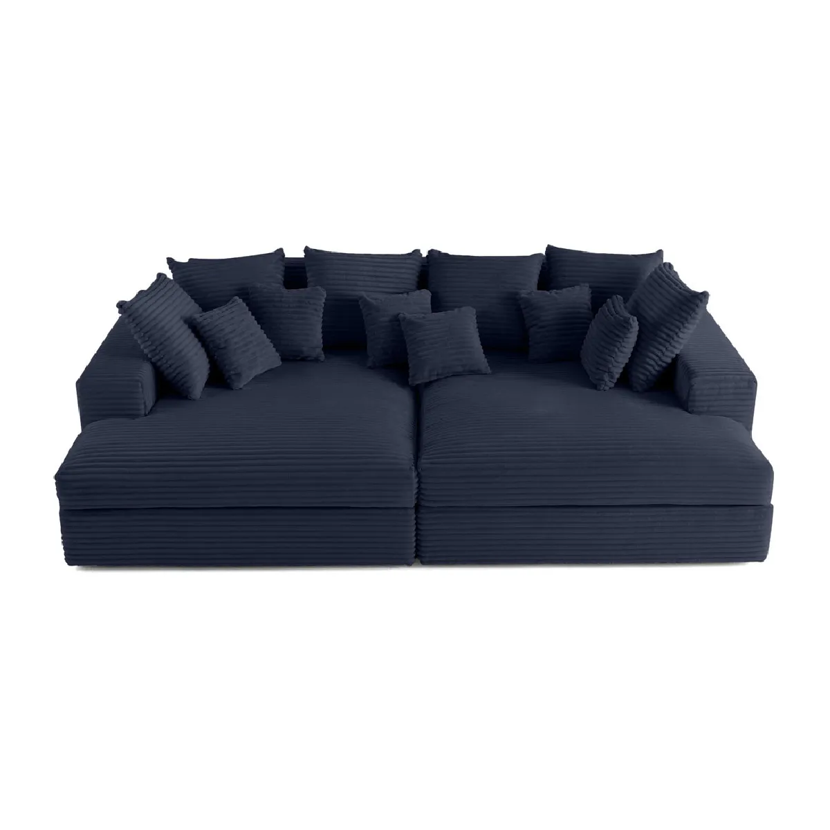 Lisa Design Bleu Canapé Droit Collins