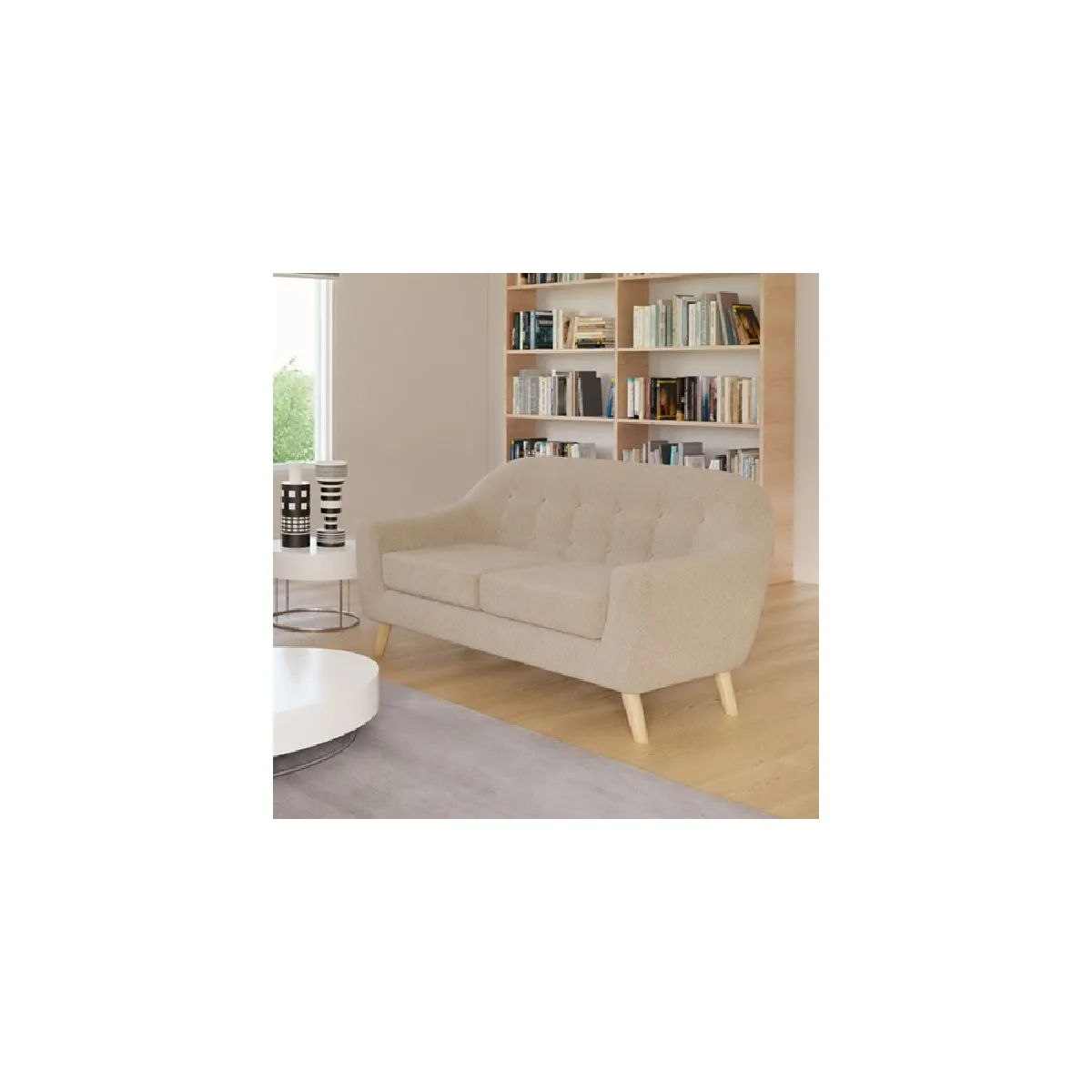 Le quai des affaires Canapé scandinave - Beige Le quai des affaires Canapé scandinave - Beige