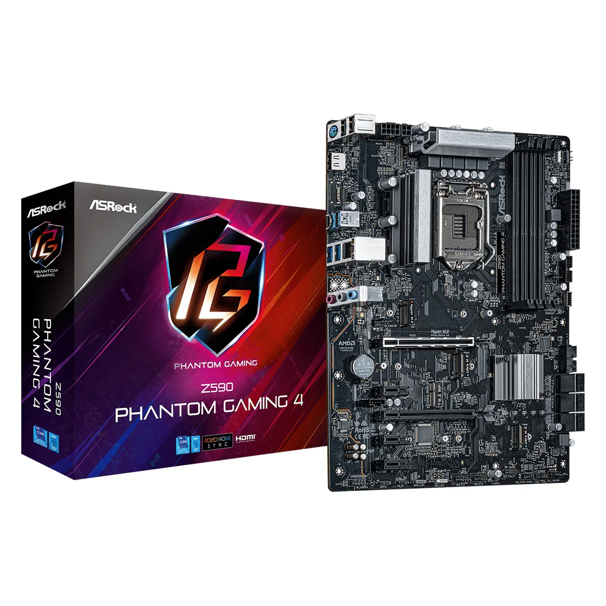 ASROCK Carte m&egrave;re  Z590 Phantom Gaming 4 - Z590/LGA1200/ATX 