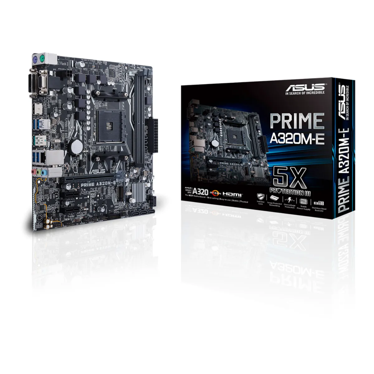 ASUS Carte m&egrave;re  PRIME A320M-E, AMD A320 - Sockel AM4 