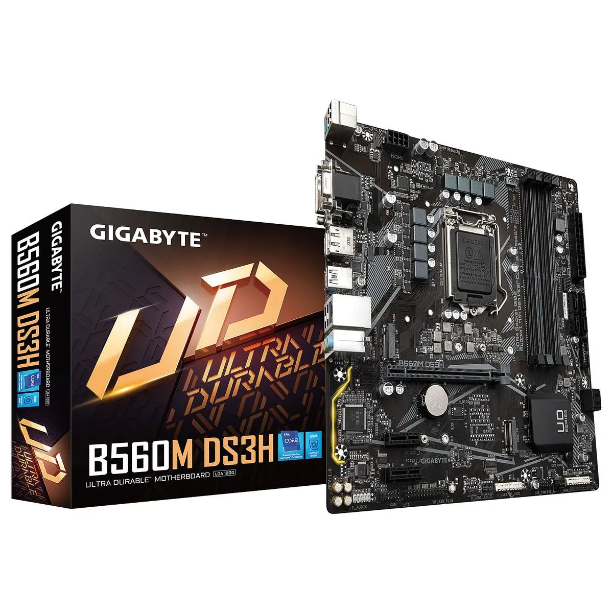 GIGABYTE Carte m&egrave;re  B560M DS3H - B560/LGA1200/mATX 