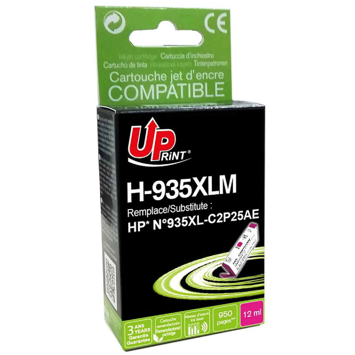 Uprint Cartouche Compatible avec HP F6T79AE Jaune PageWide 352dw 352dn 477dw 577dw 452dw 477dn 452dn 552dw P55250dw Neuf