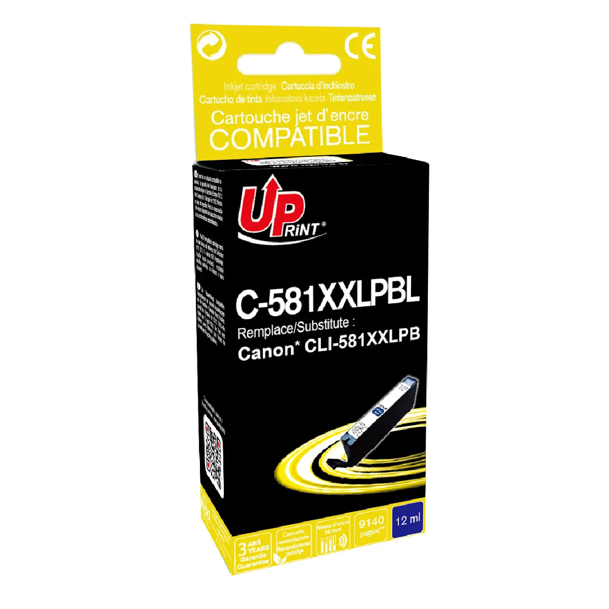 UPRINT  Cartouche d'encre compatible Canon - Bleu