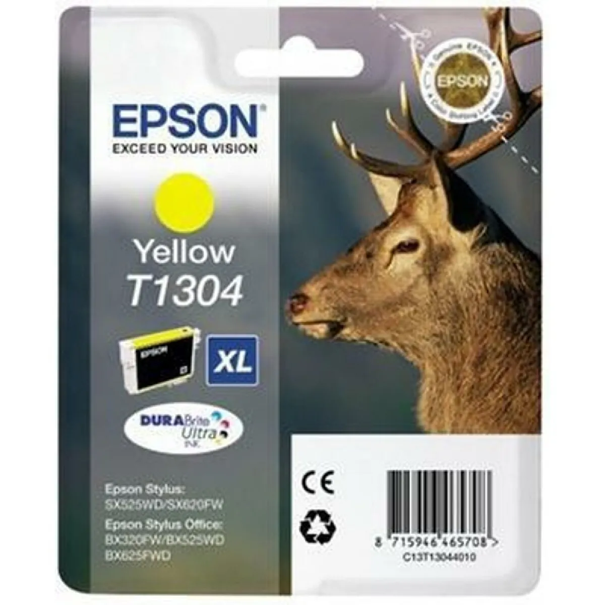 Cartouche imprimante jet d'encre jaune Epson T1304 - C13T1304