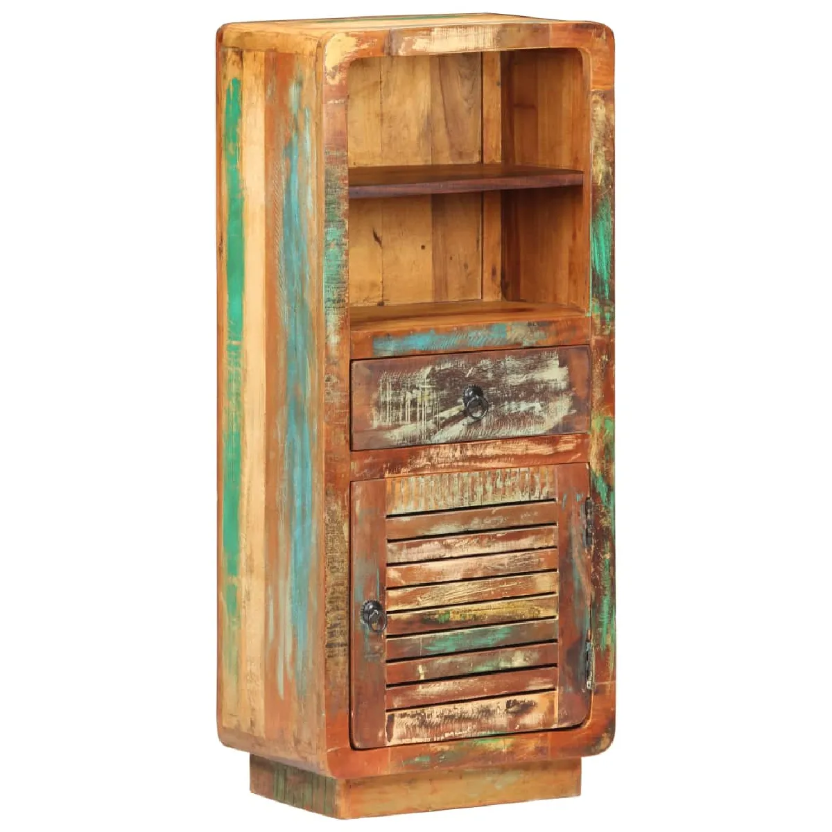 Vidaxl Buffet - 45X32x110 Cm - Bois De Récupération Massif