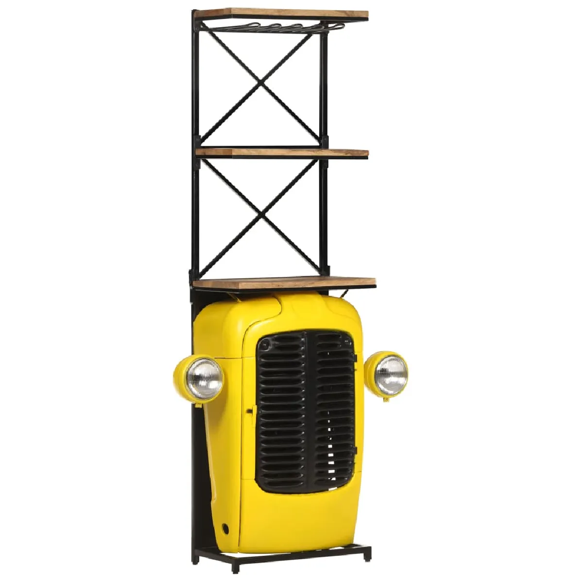 Cave à vin VIDAXL style tracteur - Bois Jaune