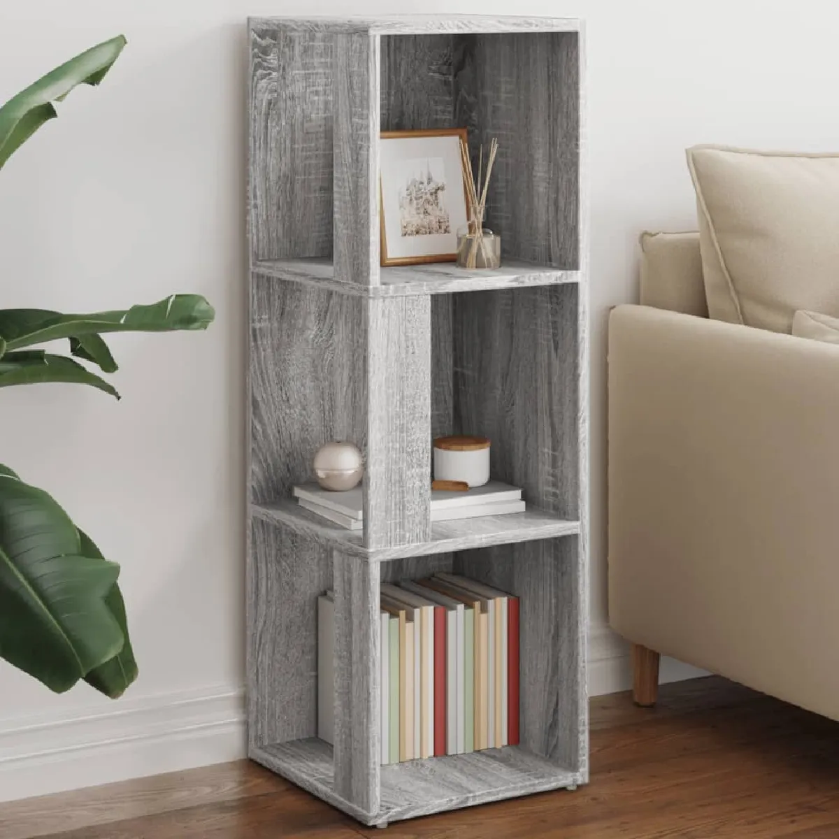 Armoire d'angle VIDAXL 33x33x100 cm - Bois Sonoma