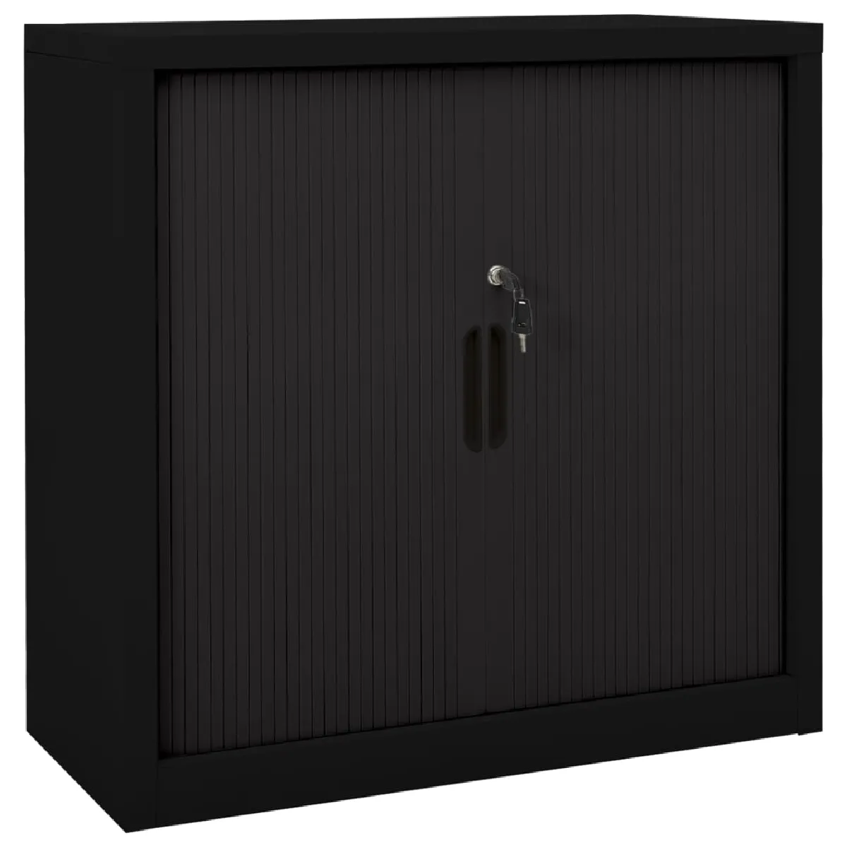 vidaXL Armoire à Portes Coulissantes Noire vidaXL Armoire à Portes Coulissantes Noire
