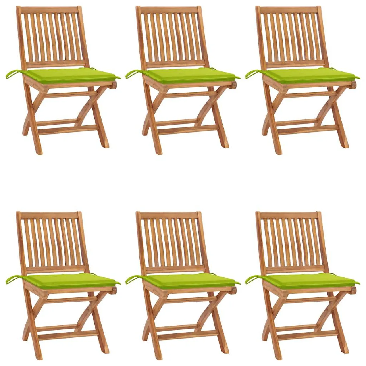 vidaXL Chaises pliables Lot de 4 - vue 2