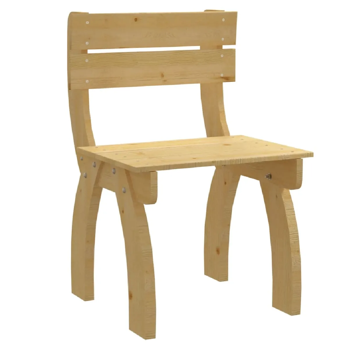 vidaXL Chaise de jardin bois de pin - vue 4