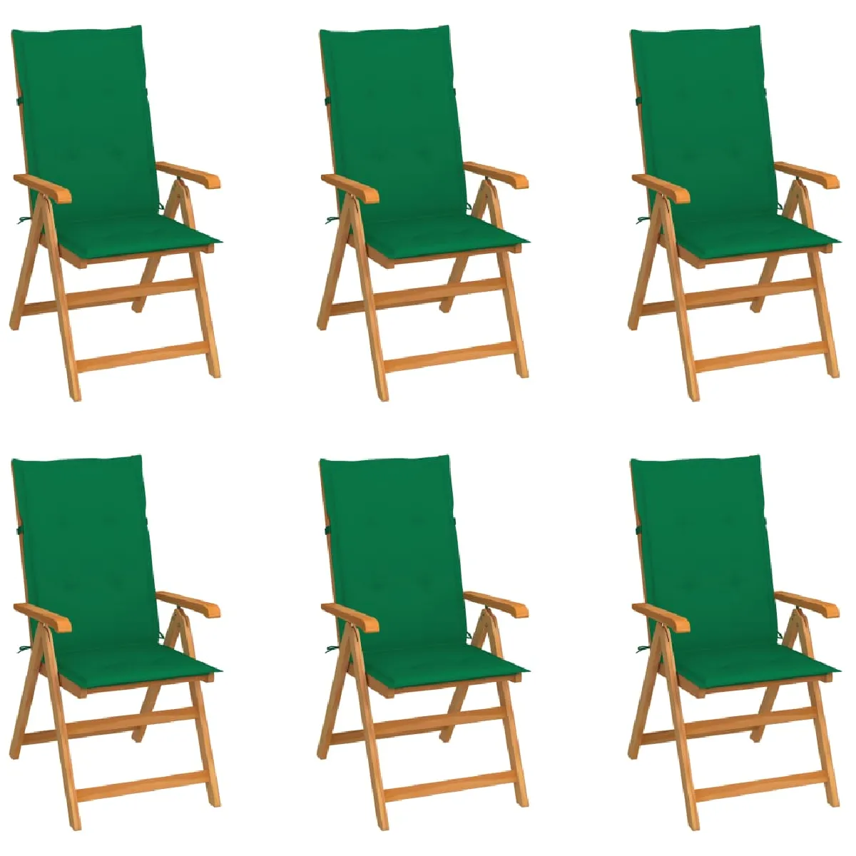 vidaXL Chaises de jardin inclinables Lot de 2 - vue 3