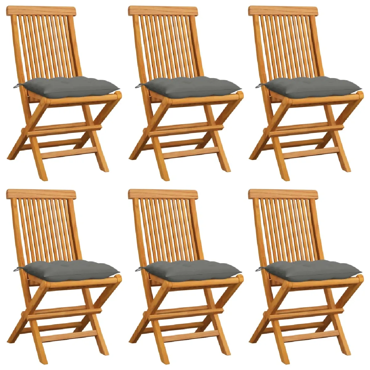 VidaXL Chaises pliables et coussins - vue 2