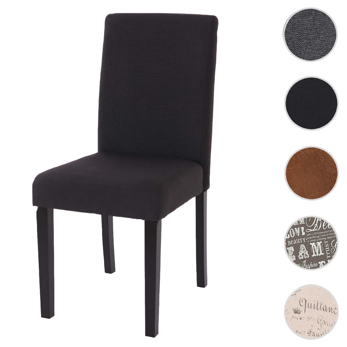 Mendler Noir Chaise Littau