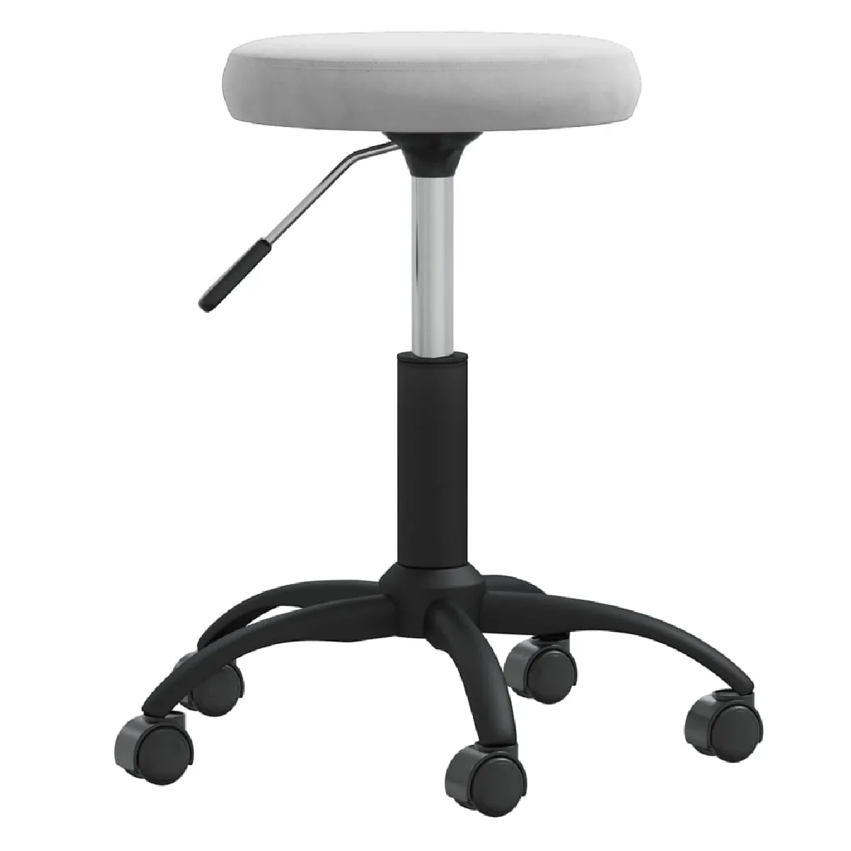 vidaXL Chaise pivotante - Gris clair