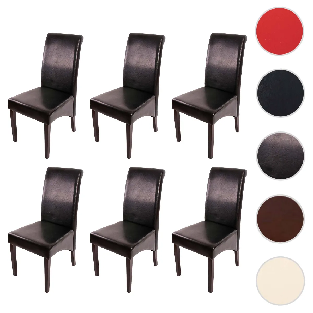 Mendler Noir Chaises M37 - Cuir