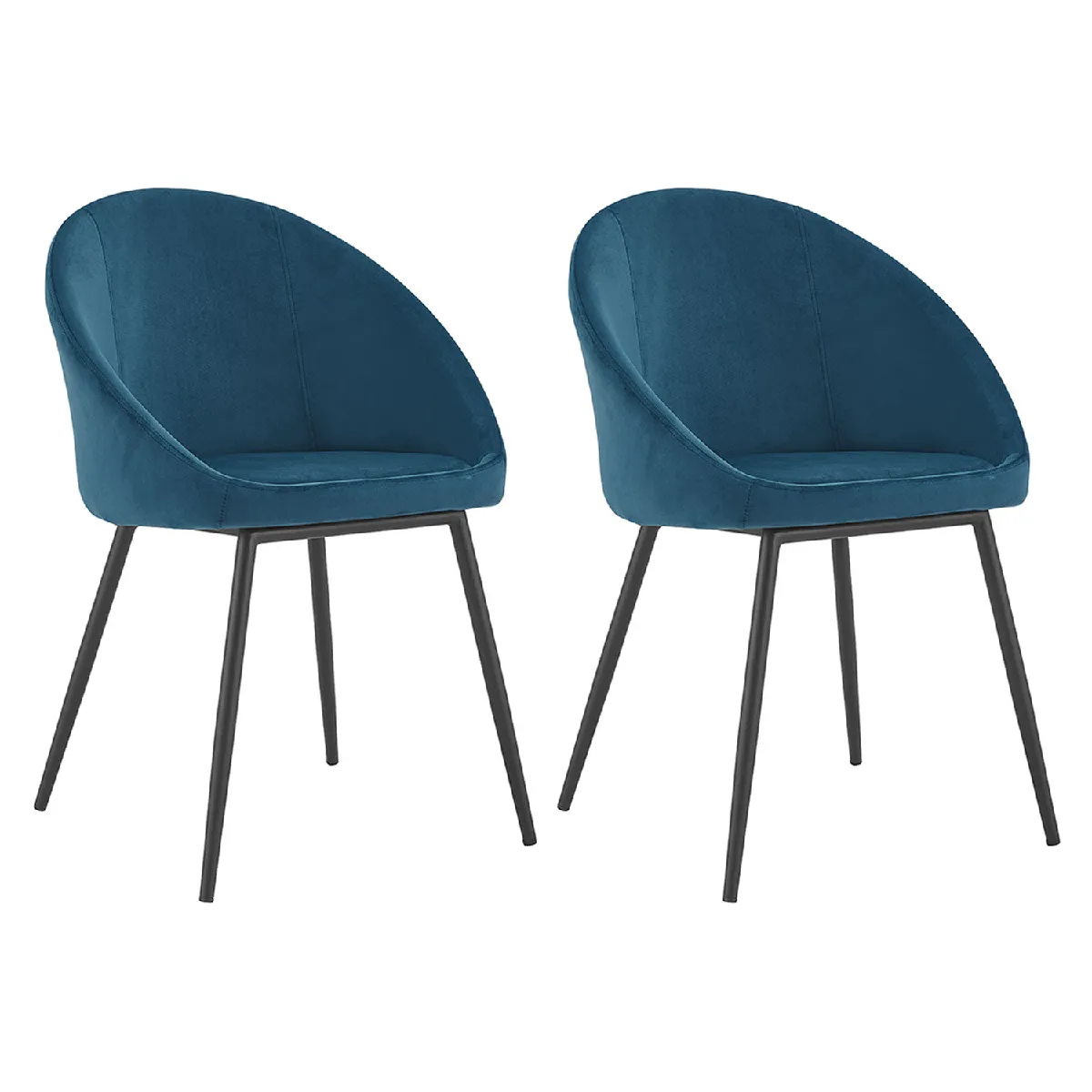 HAPPY GARDEN Chaises DIANE - Lot de 2 - Bleu HAPPY GARDEN Chaises DIANE - Lot de 2 - Bleu