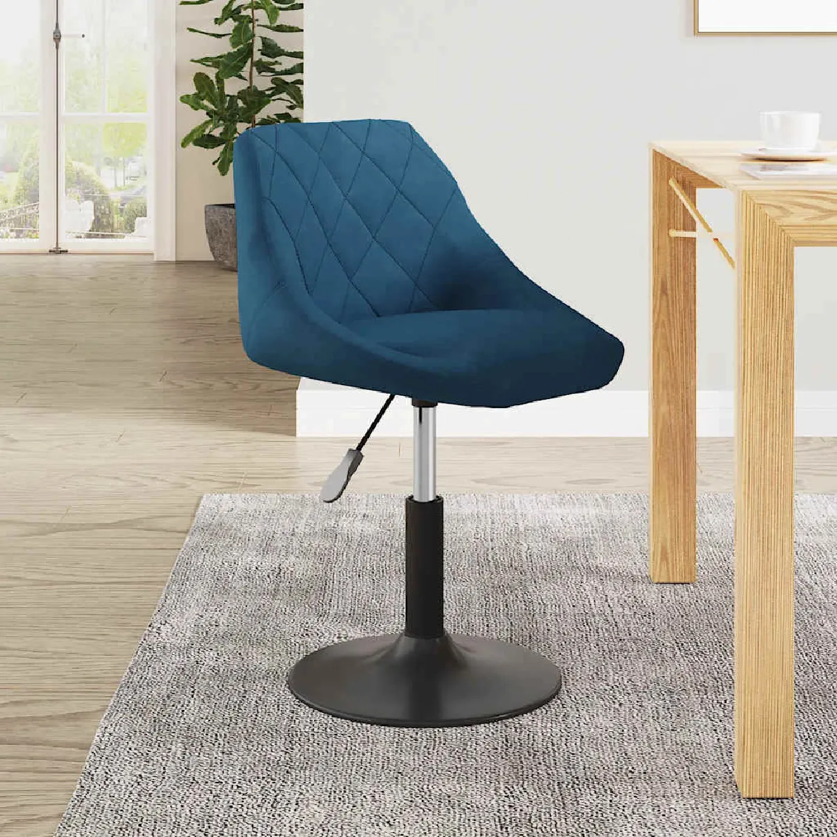 VidaXL Chaise pivotante - Bleu