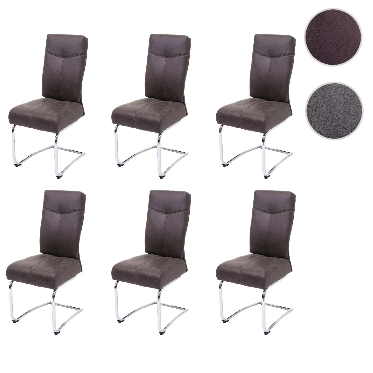 Mendler Chaises De Salle À Manger - Brun