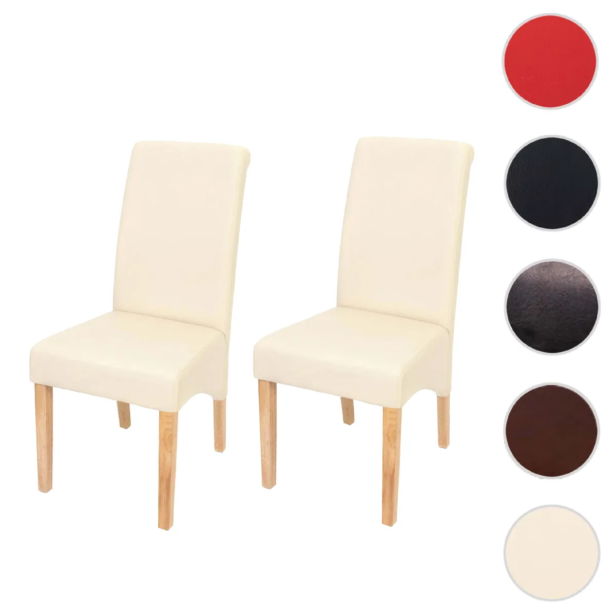 Mendler Chaises M37 - Similicuir Crème