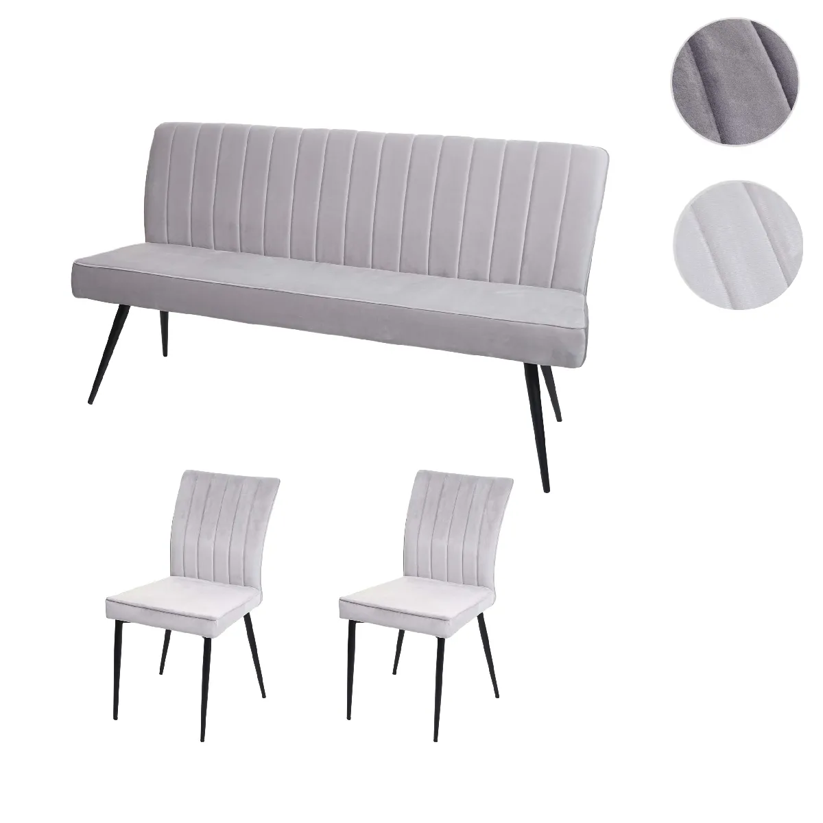 Mendler HWC-K16 Set - Gris clair Mendler HWC-K16 Set - Gris clair