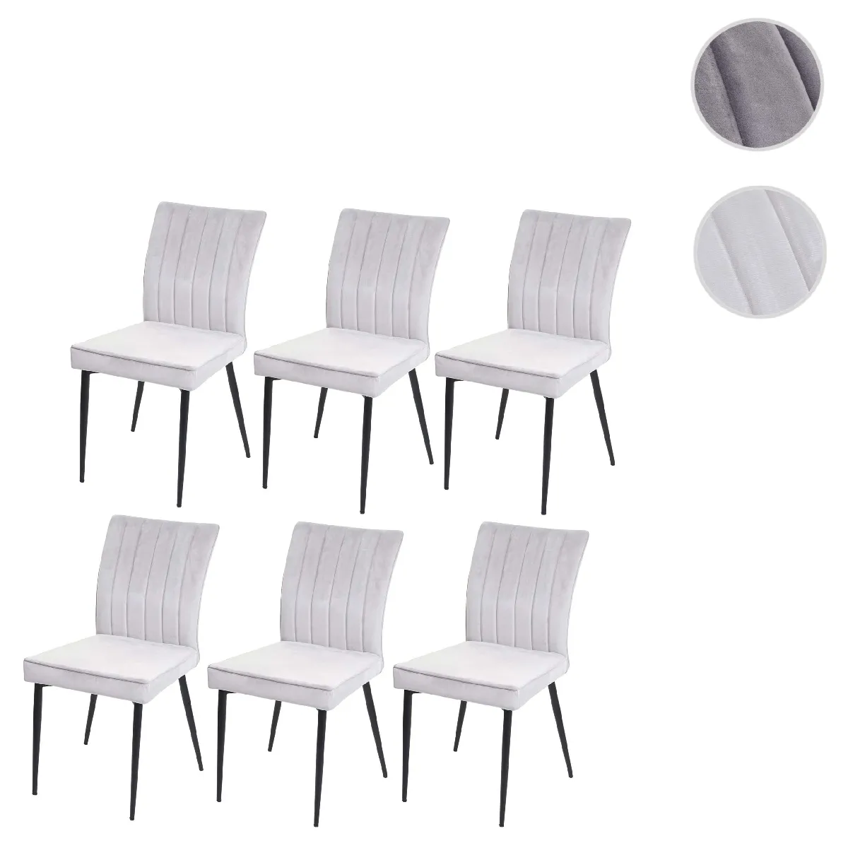 Mendler Gris/Clair Chaises Hwc-K16