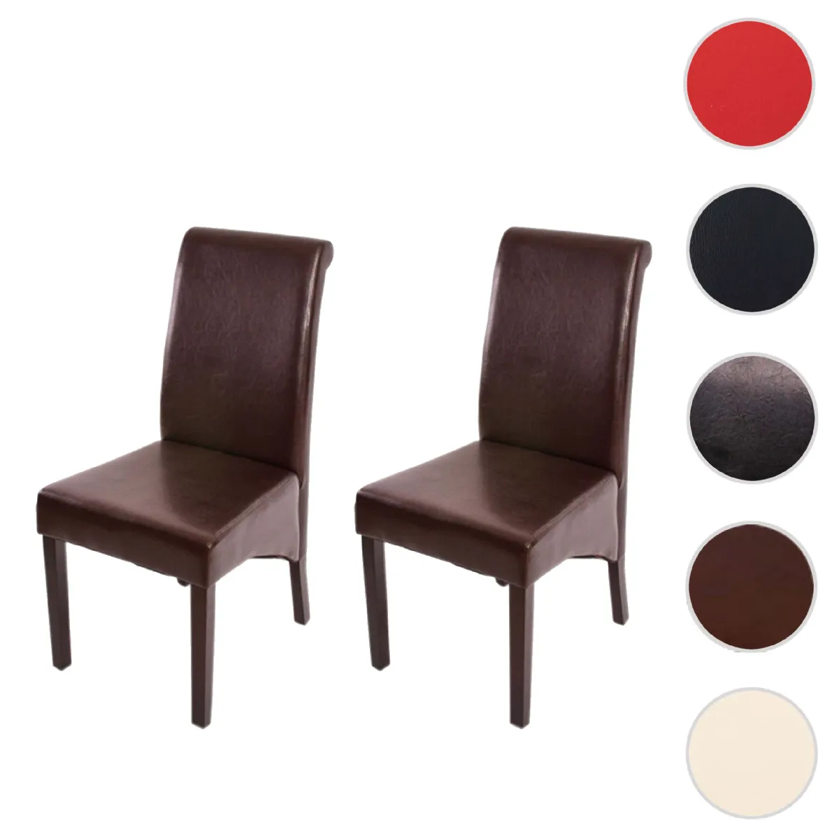Mendler Marron Chaise M37 - Lot De 2
