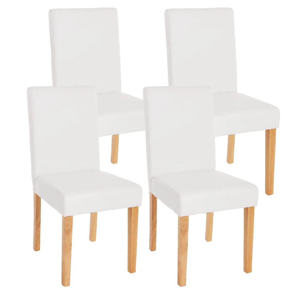 Mendler Blanc Lot De 4 Littau - Mat