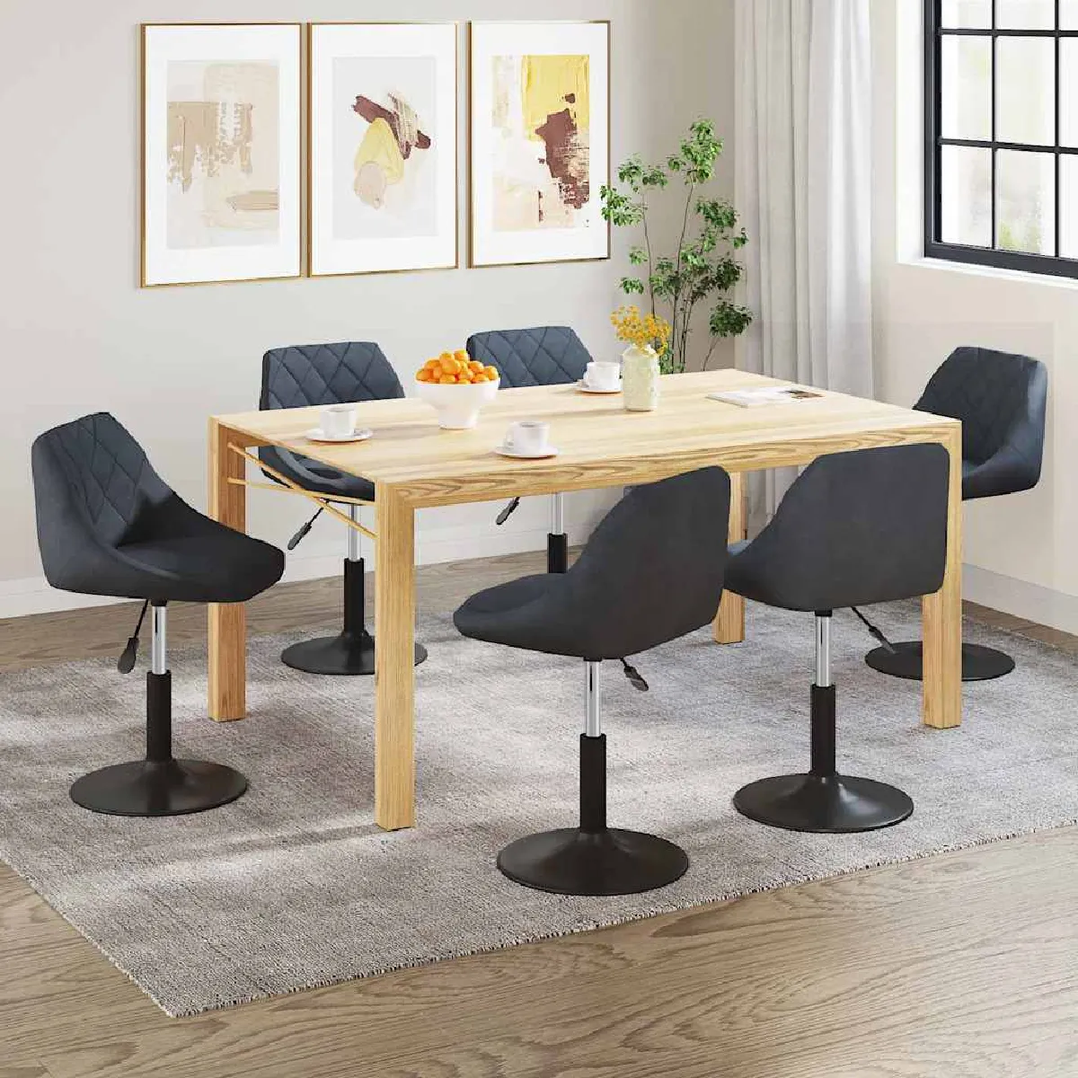 vidaXL Chaises pivotantes Lot de 2 - vue 10