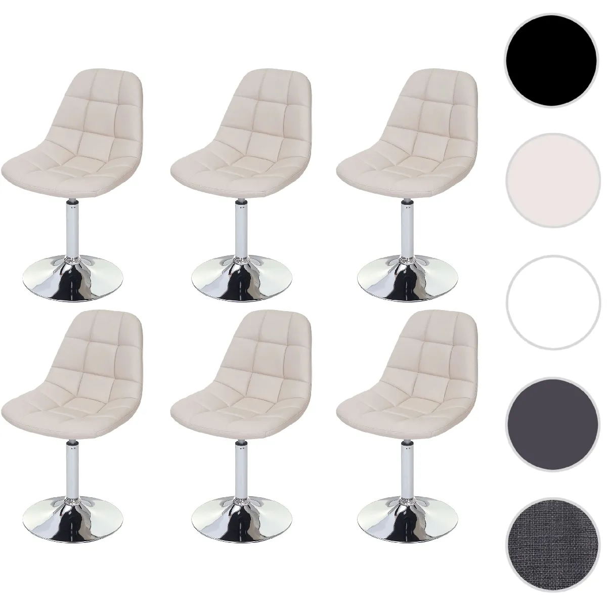 Mendler Lot De 6 Chaises Cascina Crème