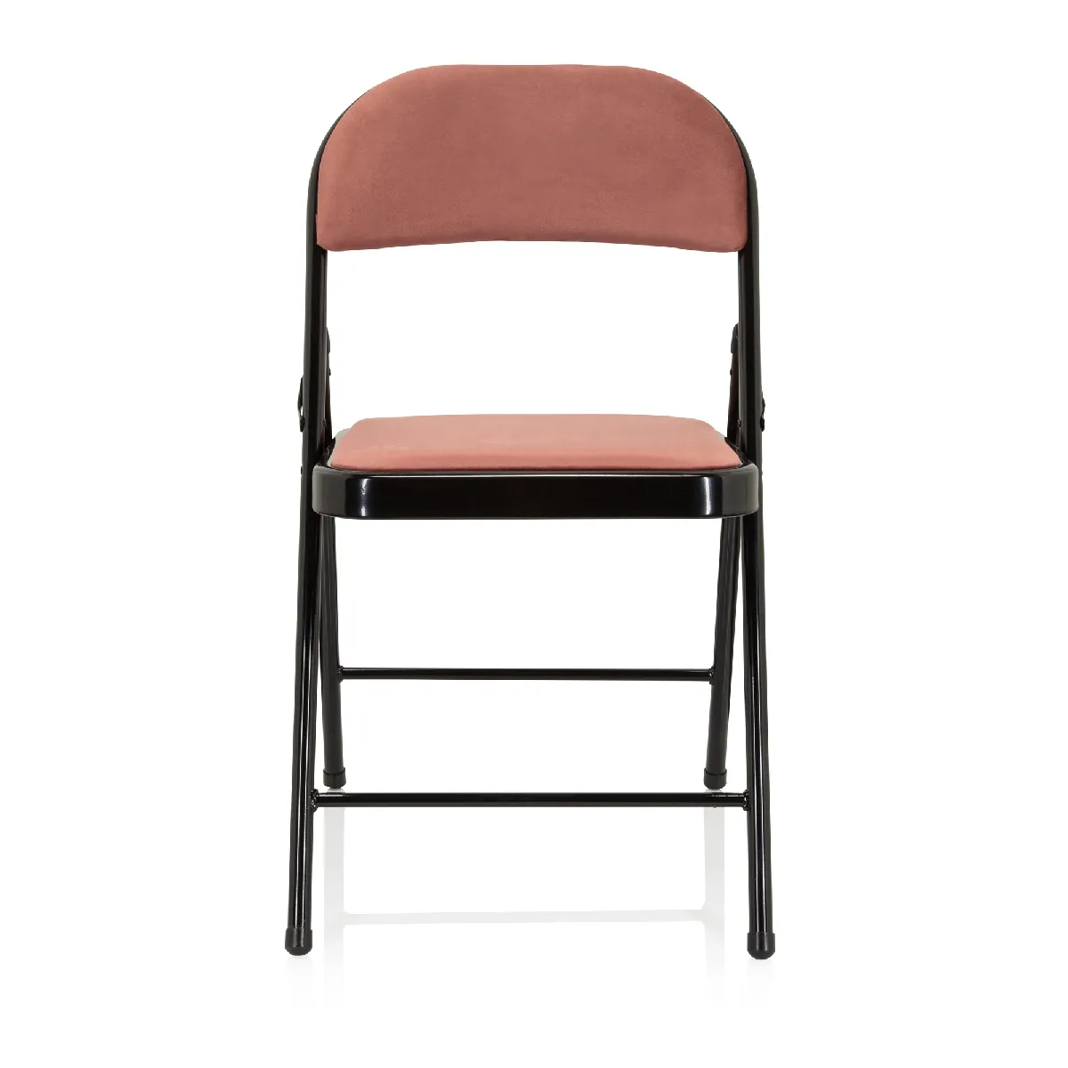HJH OFFICE Chaise pliante TUDELA I velours rose HJH OFFICE Chaise pliante TUDELA I velours rose