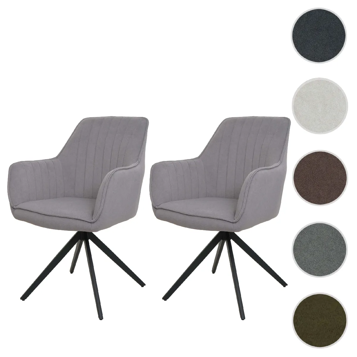 Mendler Lot de 6 Chaises HWC L79 - vue 2